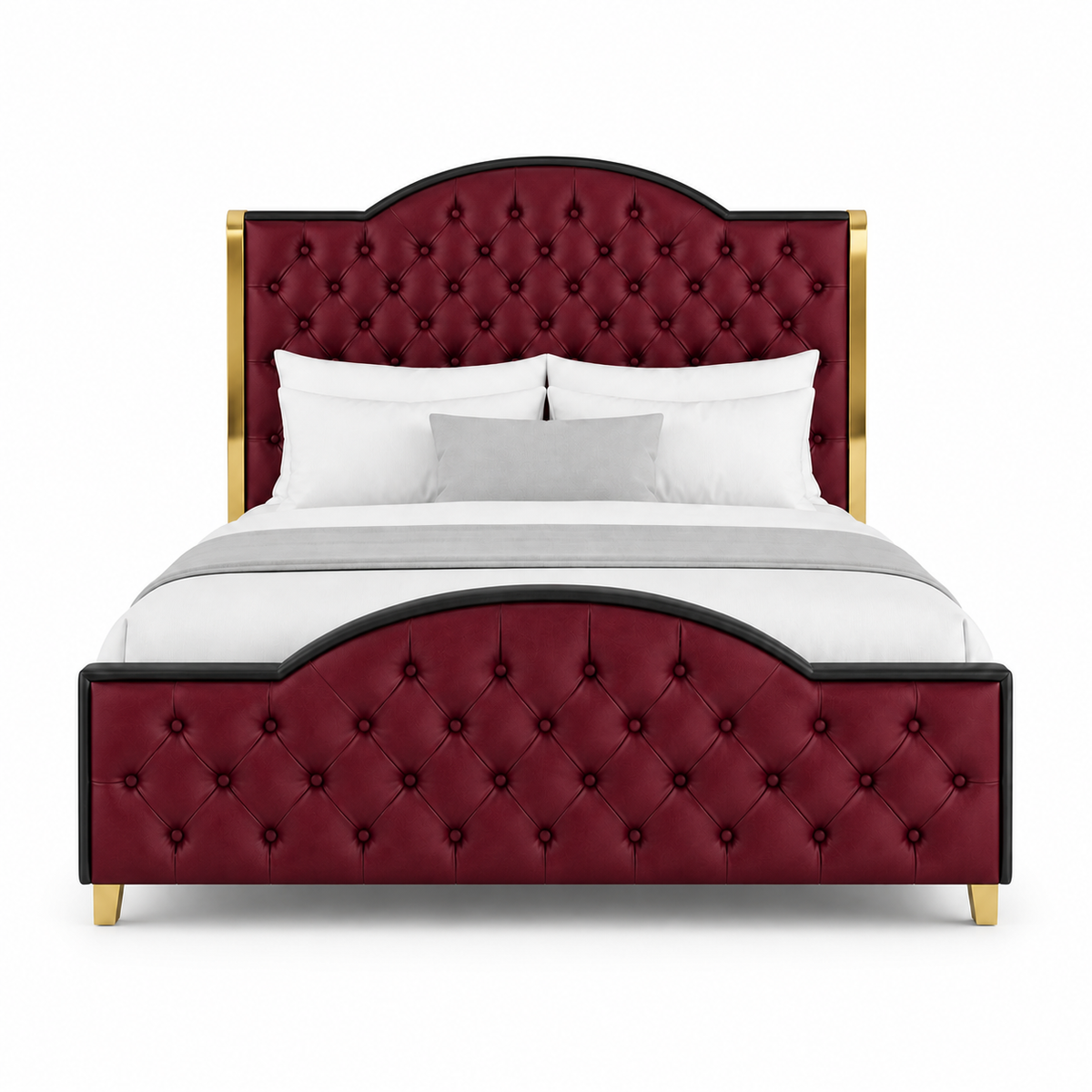 Pace - Bed Red plain white background view