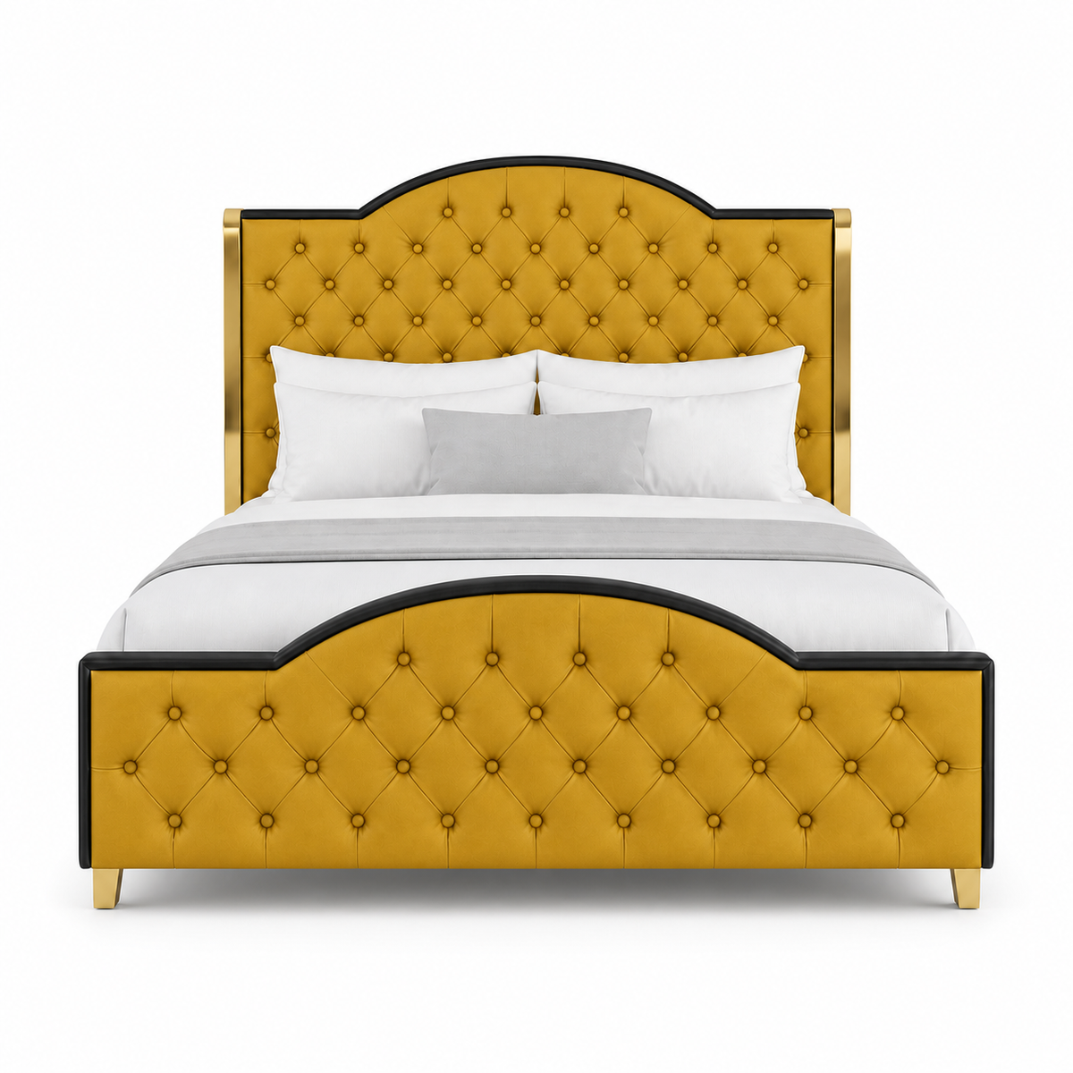 Pace - Bed Yellow plain white background view