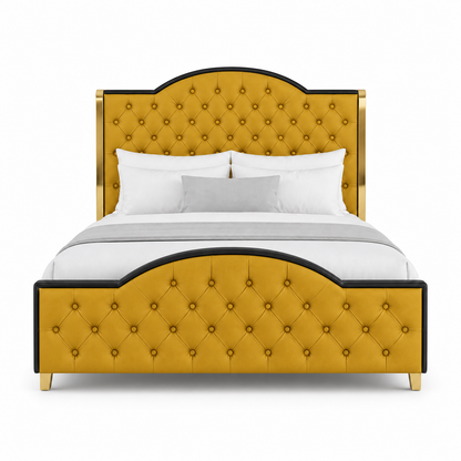 Pace - Bed Yellow plain white background view