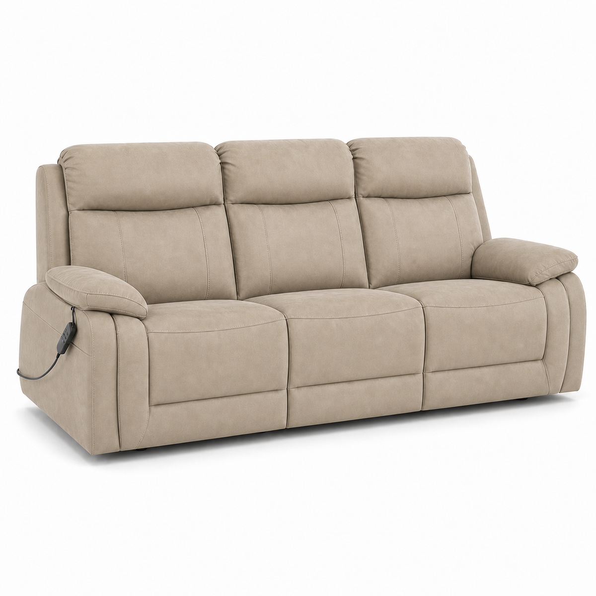 Panorama Recliner 3 seater beige 02 white