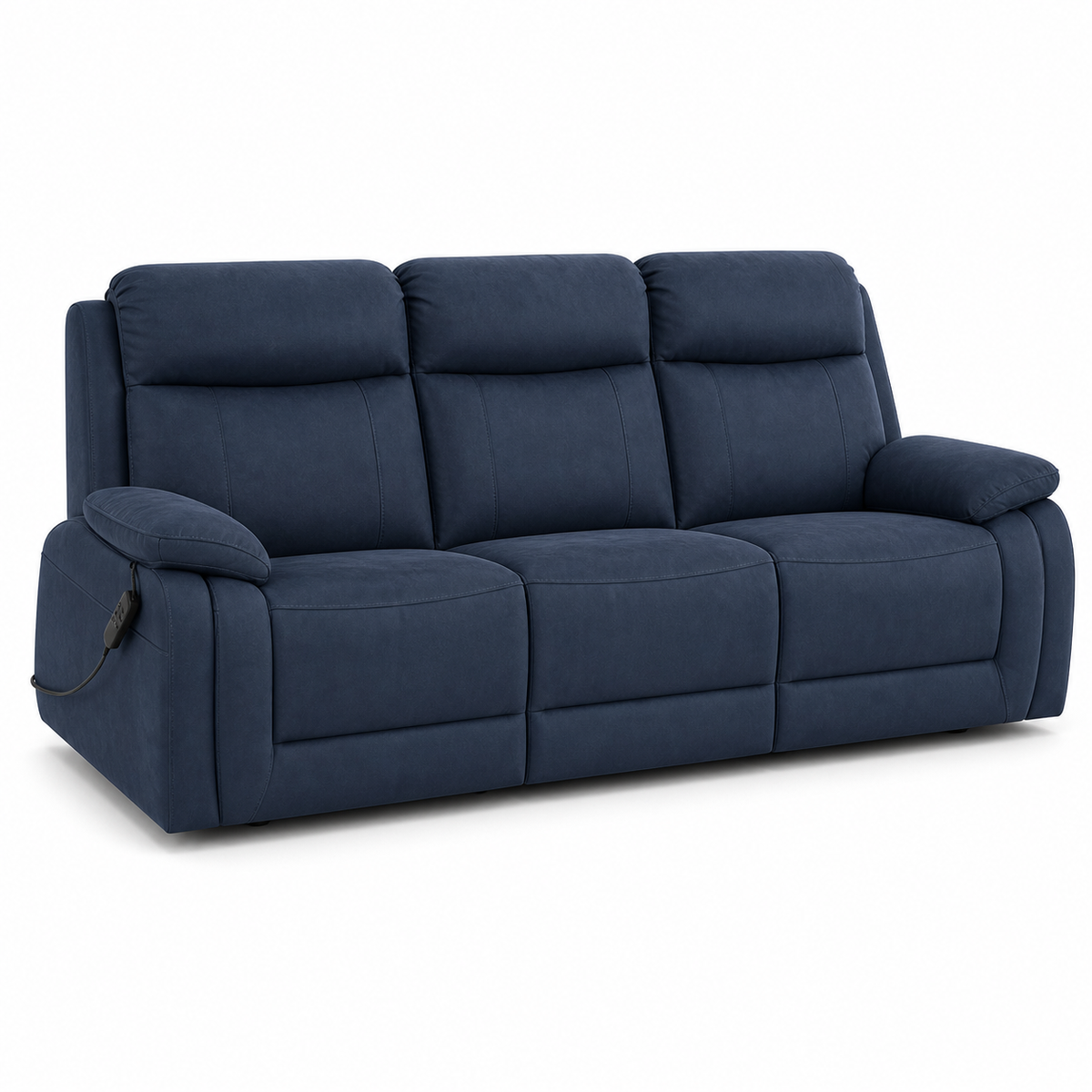 Panorama Recliner 3 seater blue 02 white