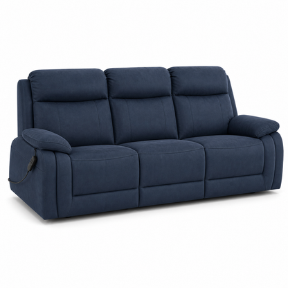 Panorama Recliner 3 seater blue 02 white