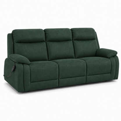 Panorama Recliner 3 seater green 02 white