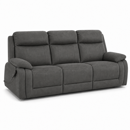 Panorama Recliner 3 seater grey 02 white