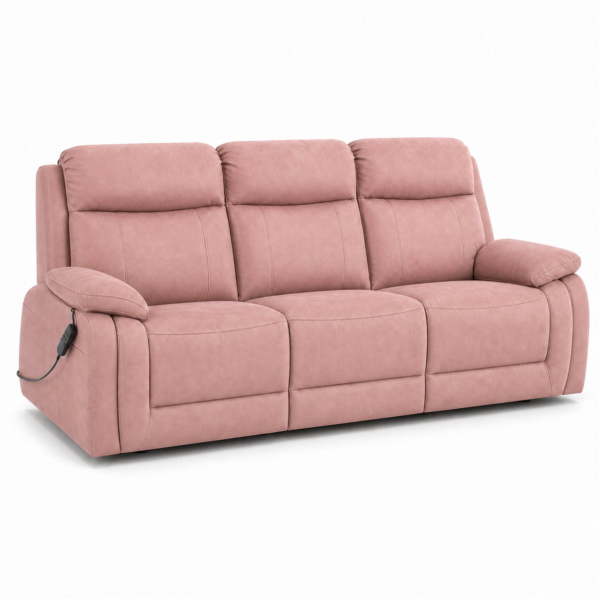 Panorama Recliner 3 seater pink 02 white