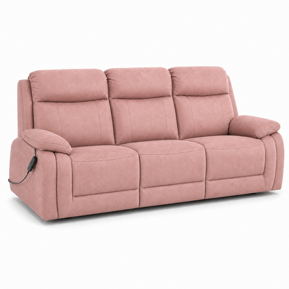 Panorama Recliner 3 seater pink 02 white