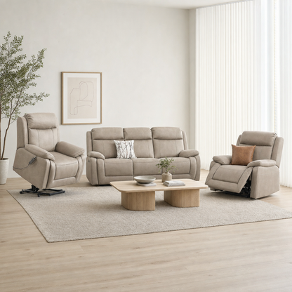 Panorama Recliner complete configuration from an alternate angle
