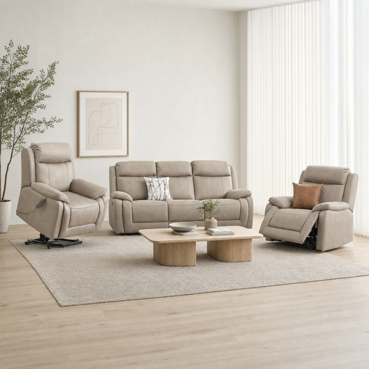 Panorama Recliner complete configuration from an alternate angle