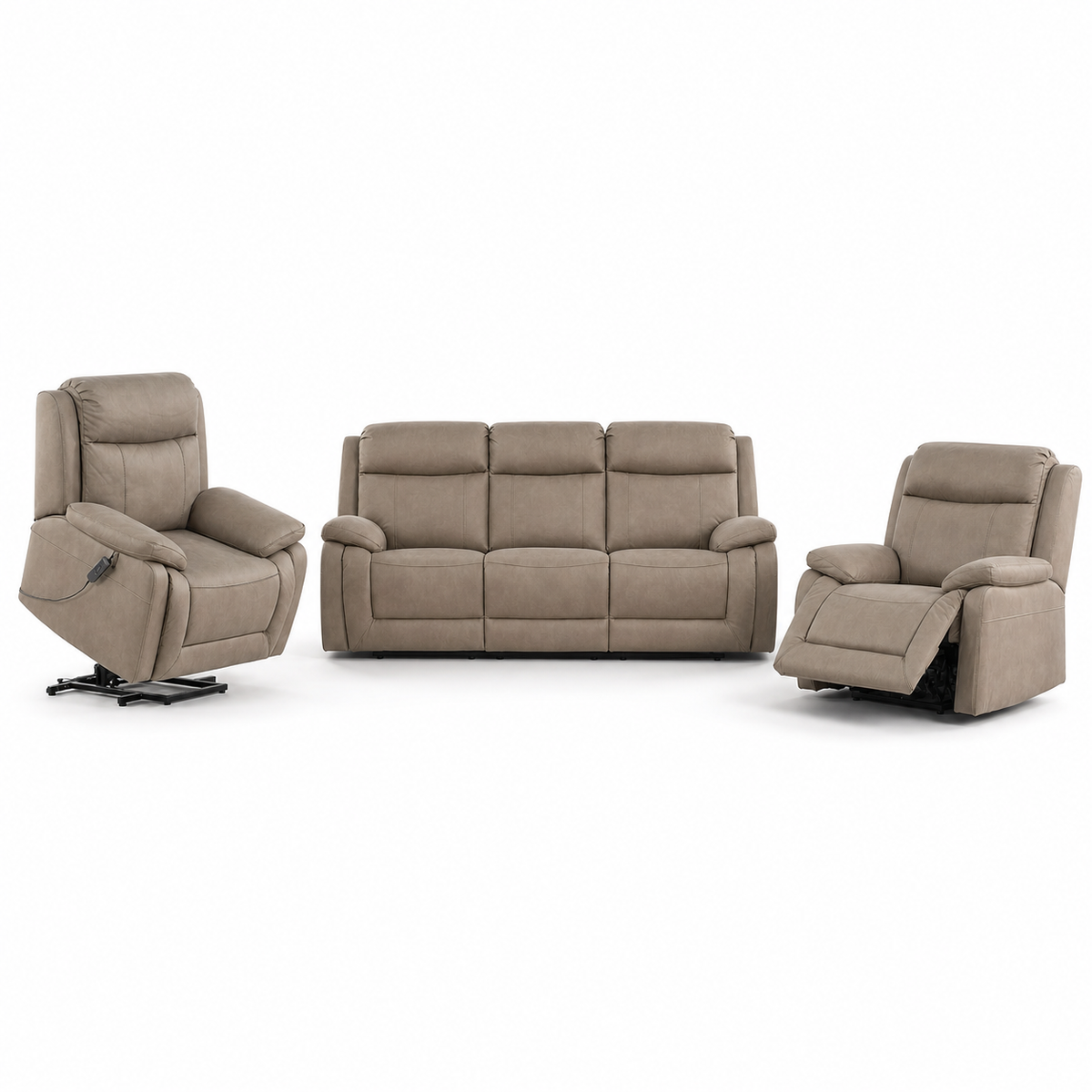 Panorama Recliner complete configuration on a white background