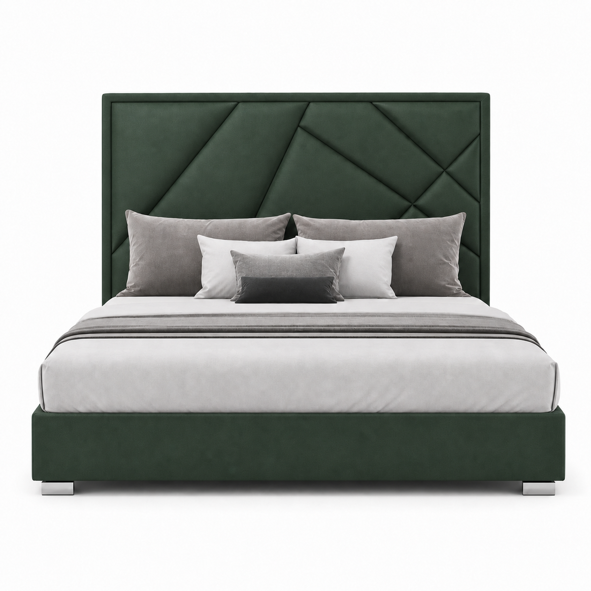 Pax - Bed Green plain white background view
