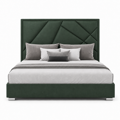 Pax - Bed Green plain white background view