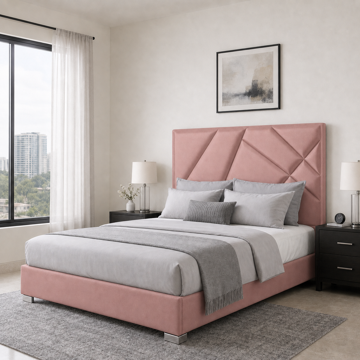 Pax - Bed Pink lifestyle view