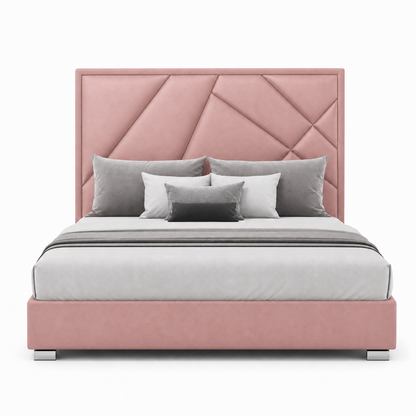 Pax - Bed Pink plain white background view