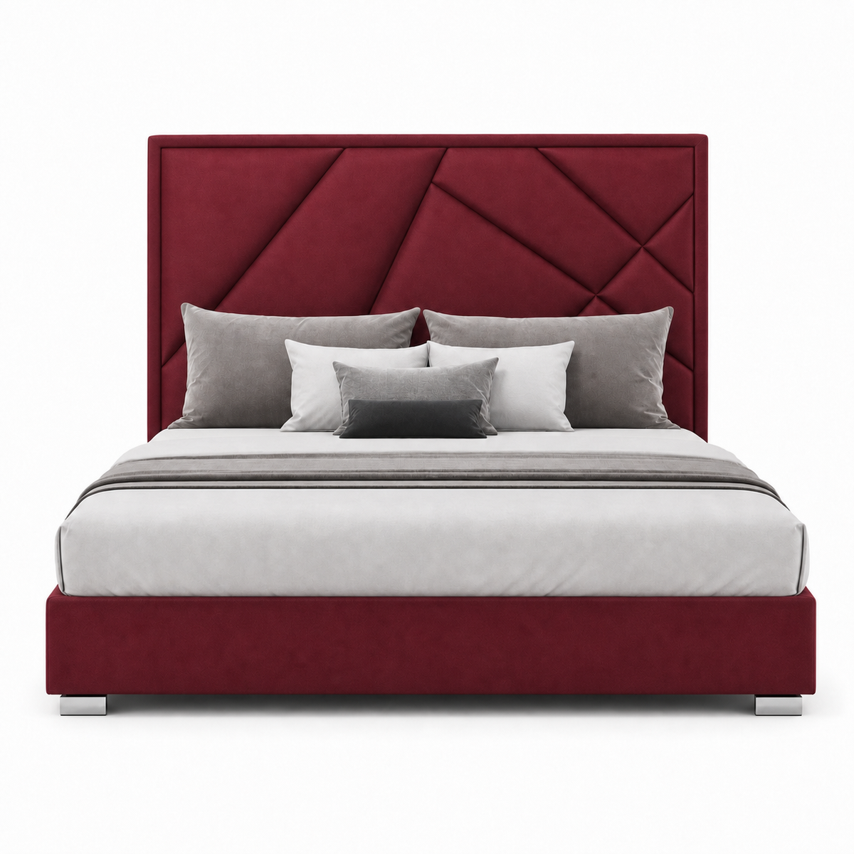 Pax - Bed Red plain white background view