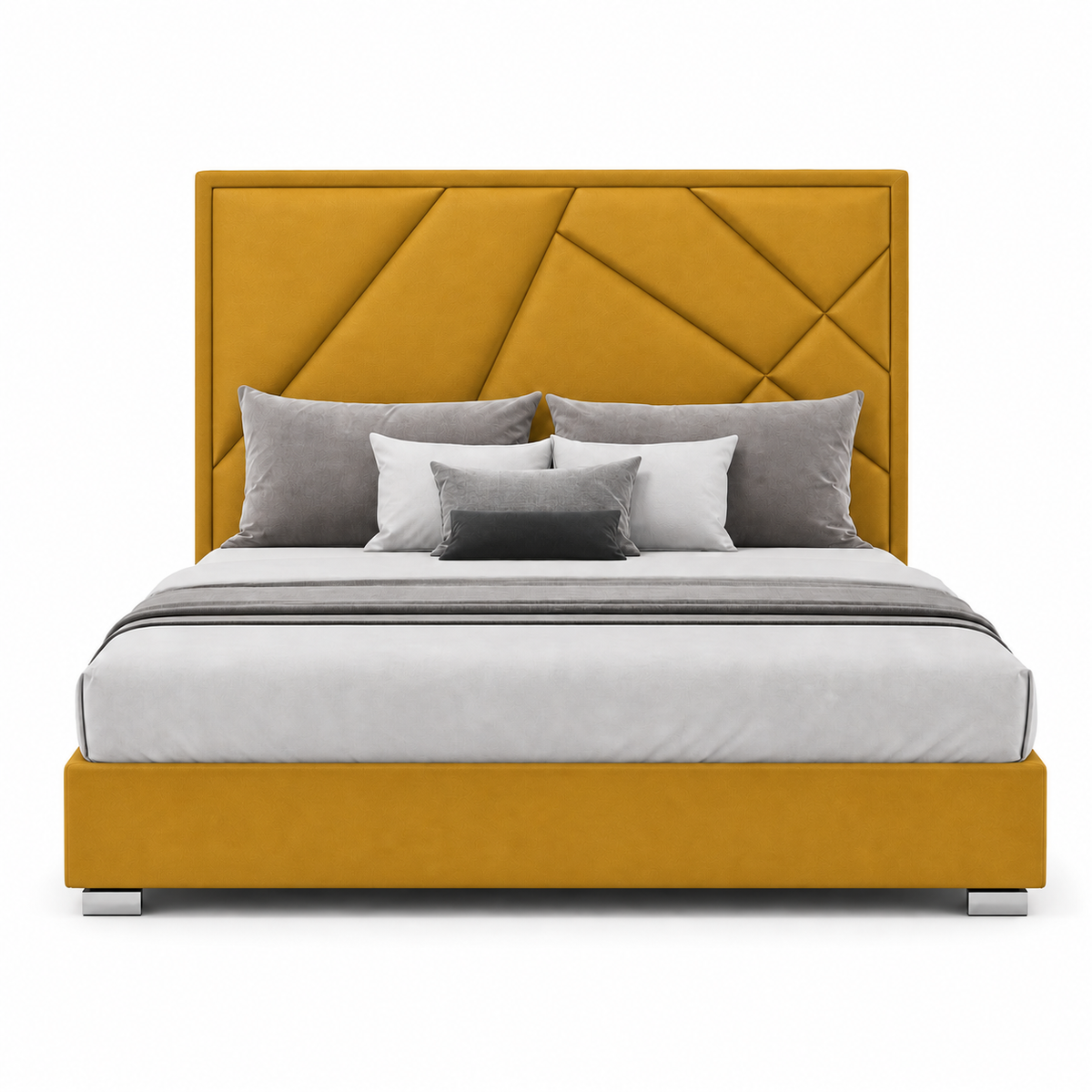 Pax - Bed Yellow plain white background view