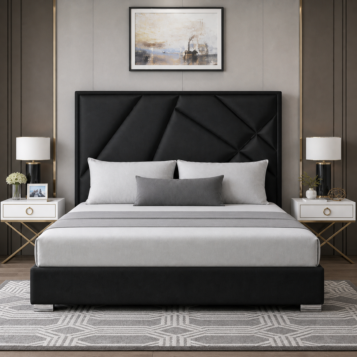 Pax - Bed, complete straight-on bed view