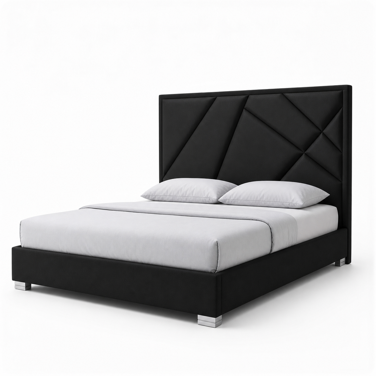 Pax - Bed, complete long-side studio bed view