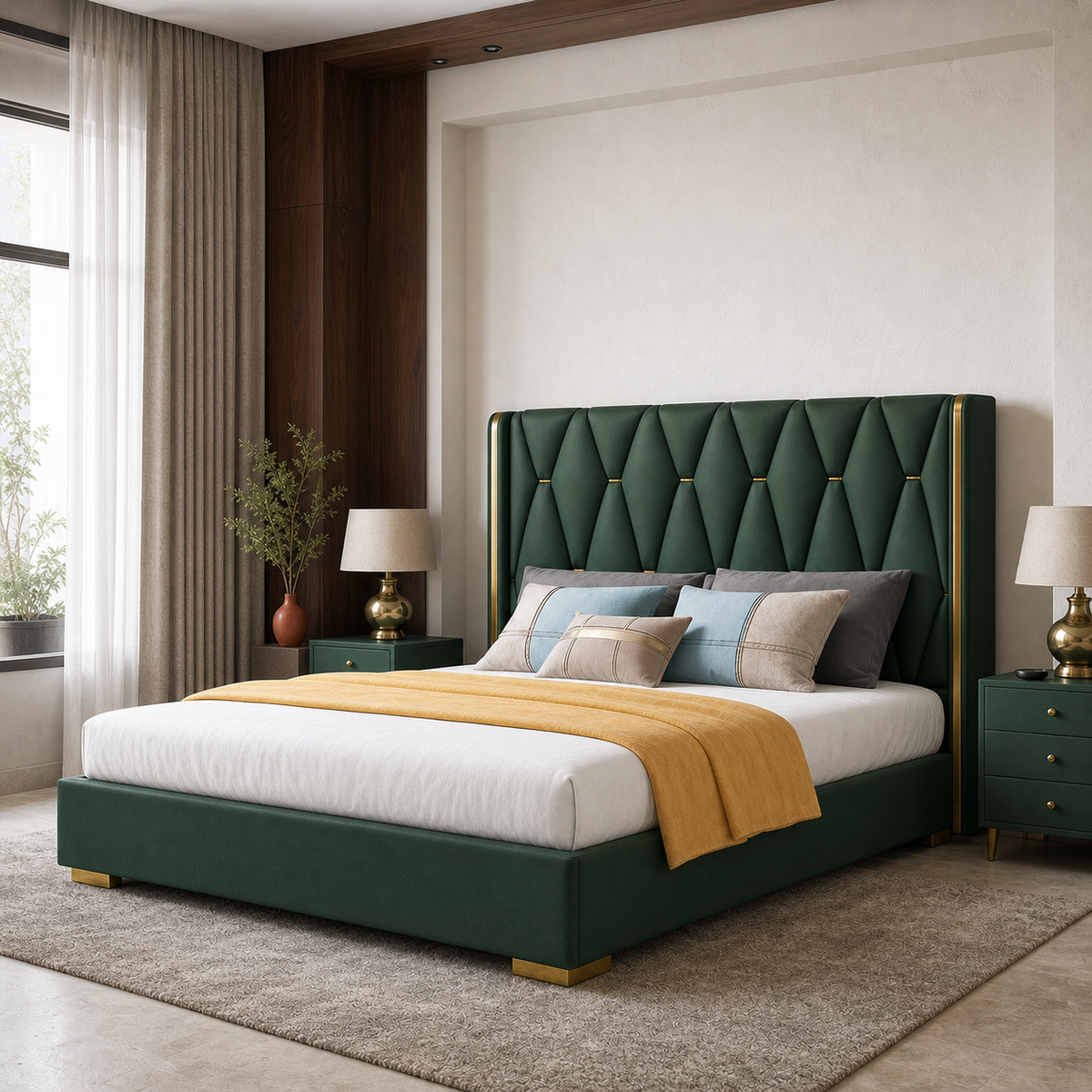 Penn - Bed Green lifestyle view