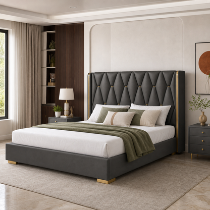 Penn - Bed Grey lifestyle view