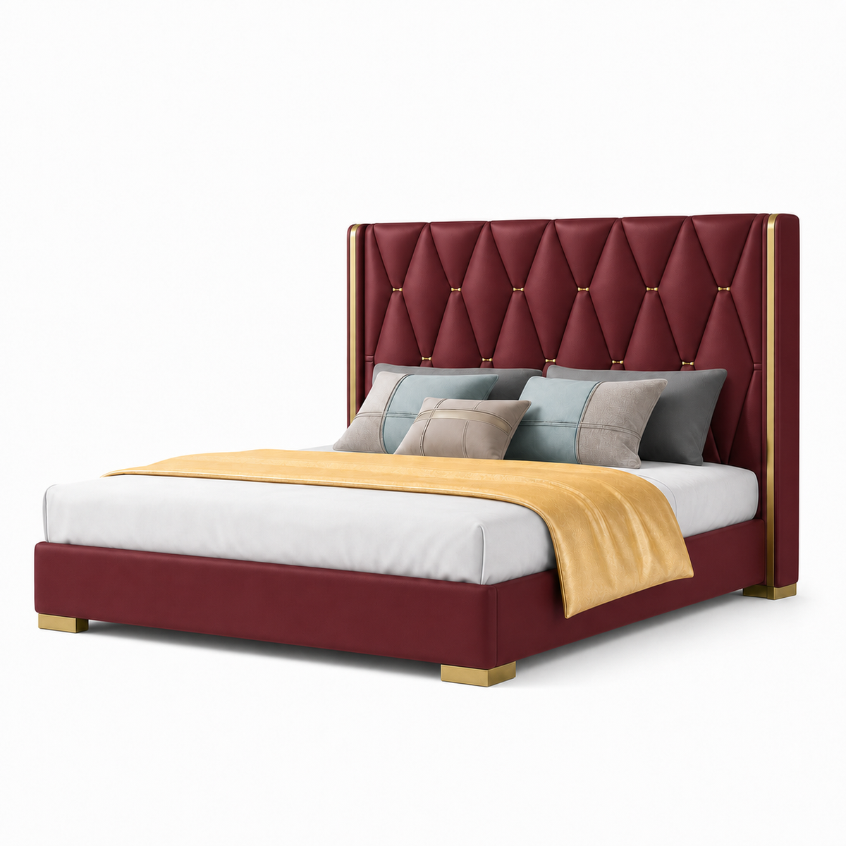 Penn - Bed Red plain white background view