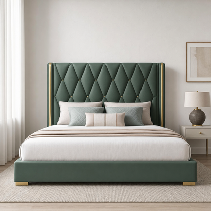 Penn - Bed, complete straight-on bed view