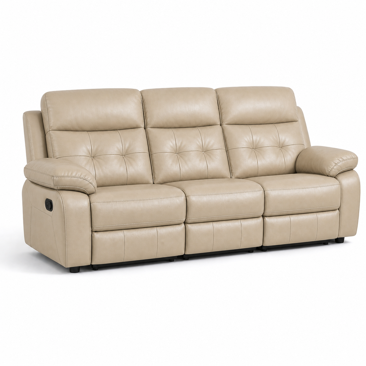 Perch Recliner 3 seater beige 02 white