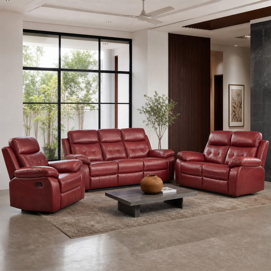 Perch Recliner complete configuration in an editorial living room