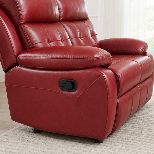 Perch Recliner upholstery and reclining detail