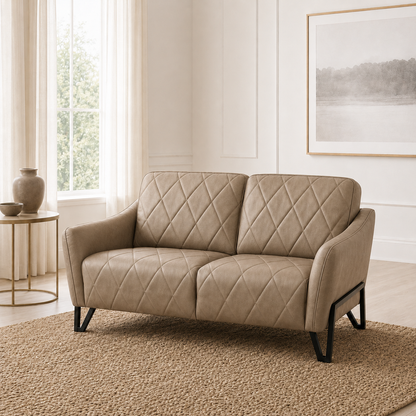 Plume 3+2+1 Sofa Set, 2 seater, beige, room view