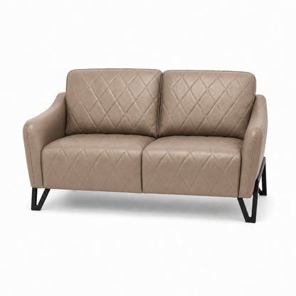 Plume 3+2+1 Sofa Set, 2 seater, beige, studio view