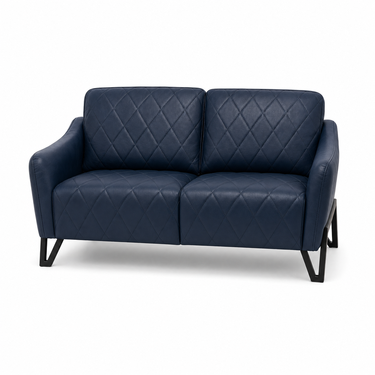 Plume 3+2+1 Sofa Set, 2 seater, blue, studio view