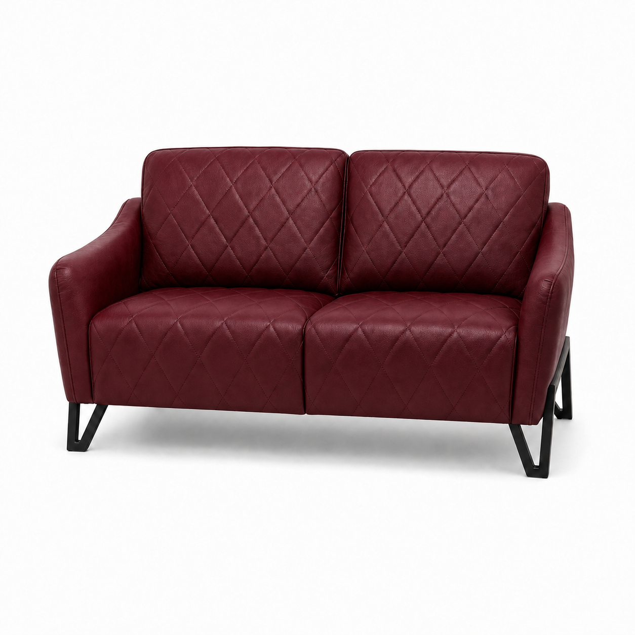 Plume 3+2+1 Sofa Set, 2 seater, red, studio view