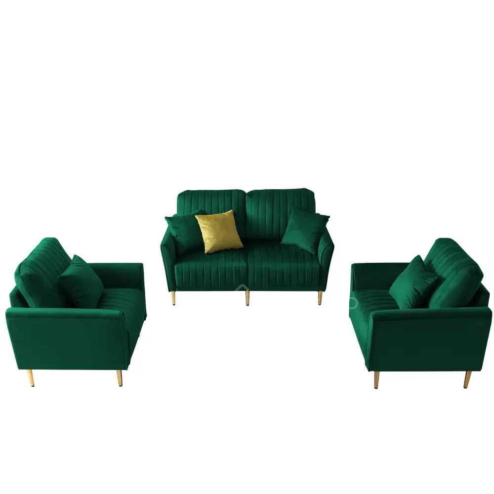 Plush - 3 + 2 + 1 Sofa Set