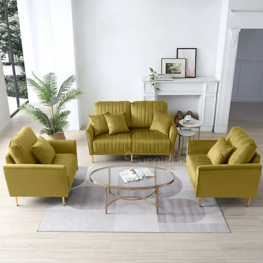 Plush - 3 + 2 + 1 Sofa Set