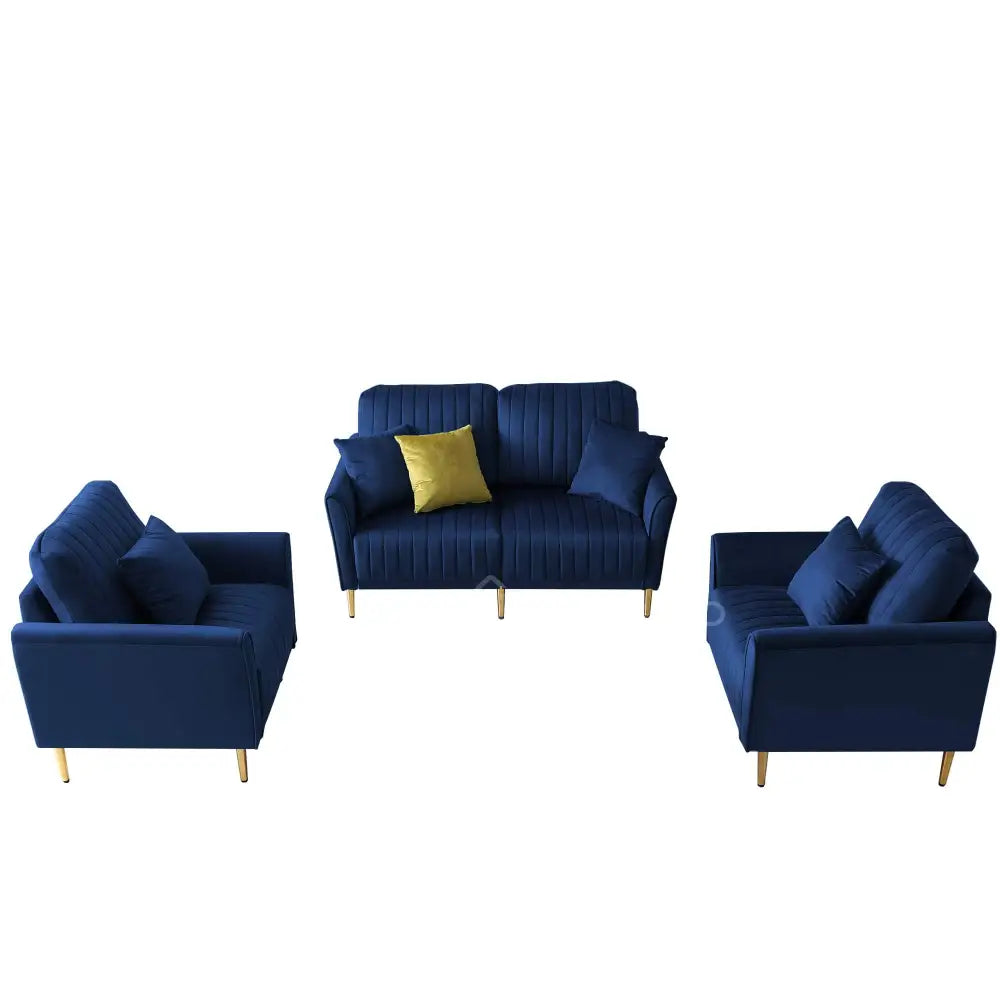 Plush - 3 + 2 + 1 Sofa Set