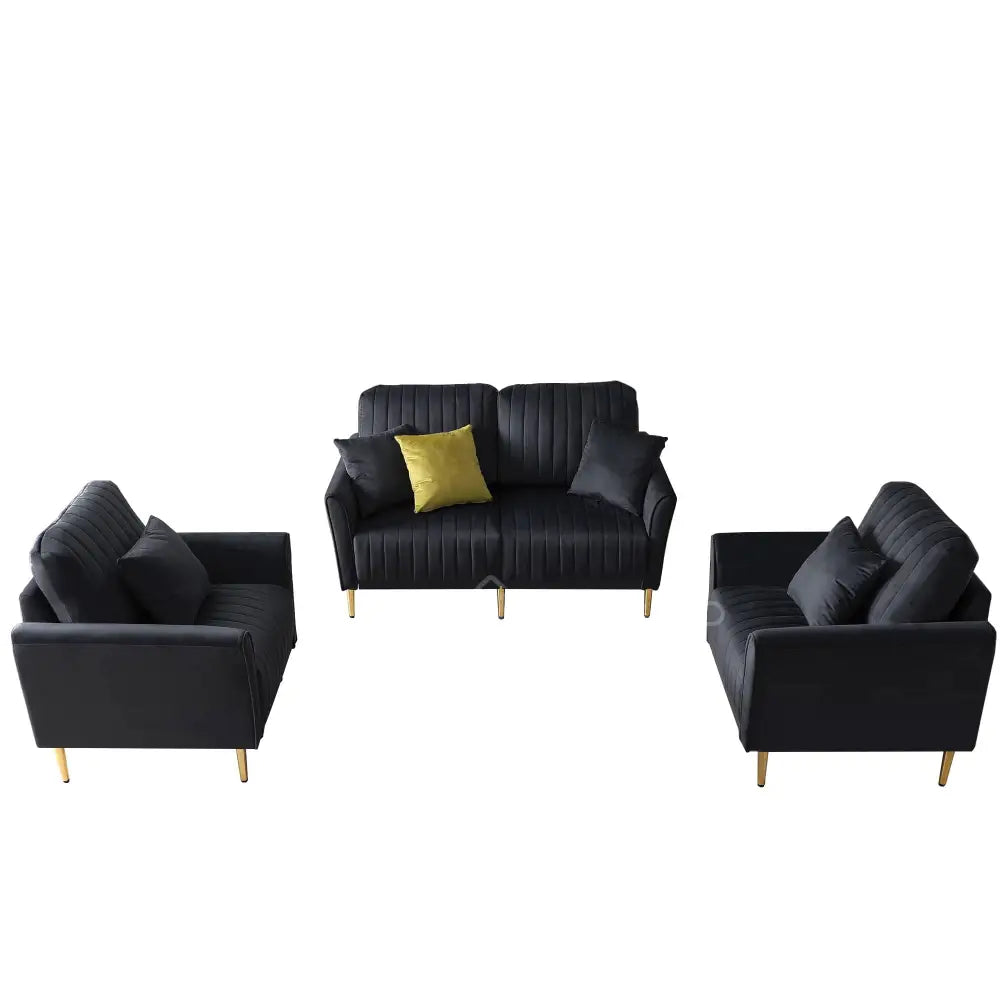 Plush - 3 + 2 + 1 Sofa Set