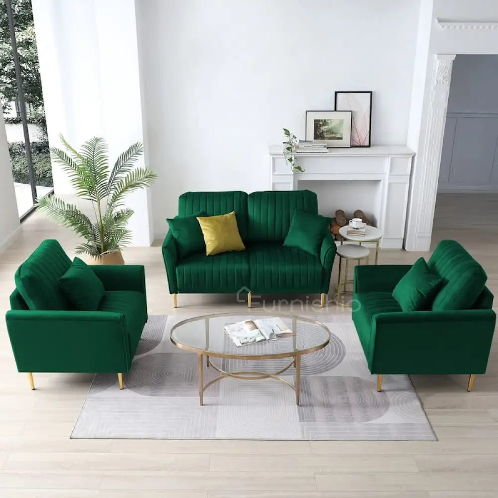Plush - 3 + 2 + 1 Sofa Set