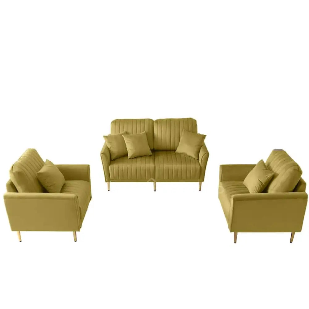 Plush - 3 + 2 + 1 Sofa Set