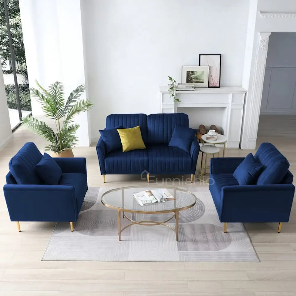 Plush - 3 + 2 + 1 Sofa Set