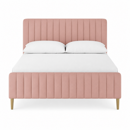 Pryce - Bed Pink plain white background view