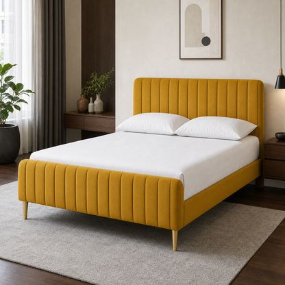 Pryce - Bed Yellow lifestyle view
