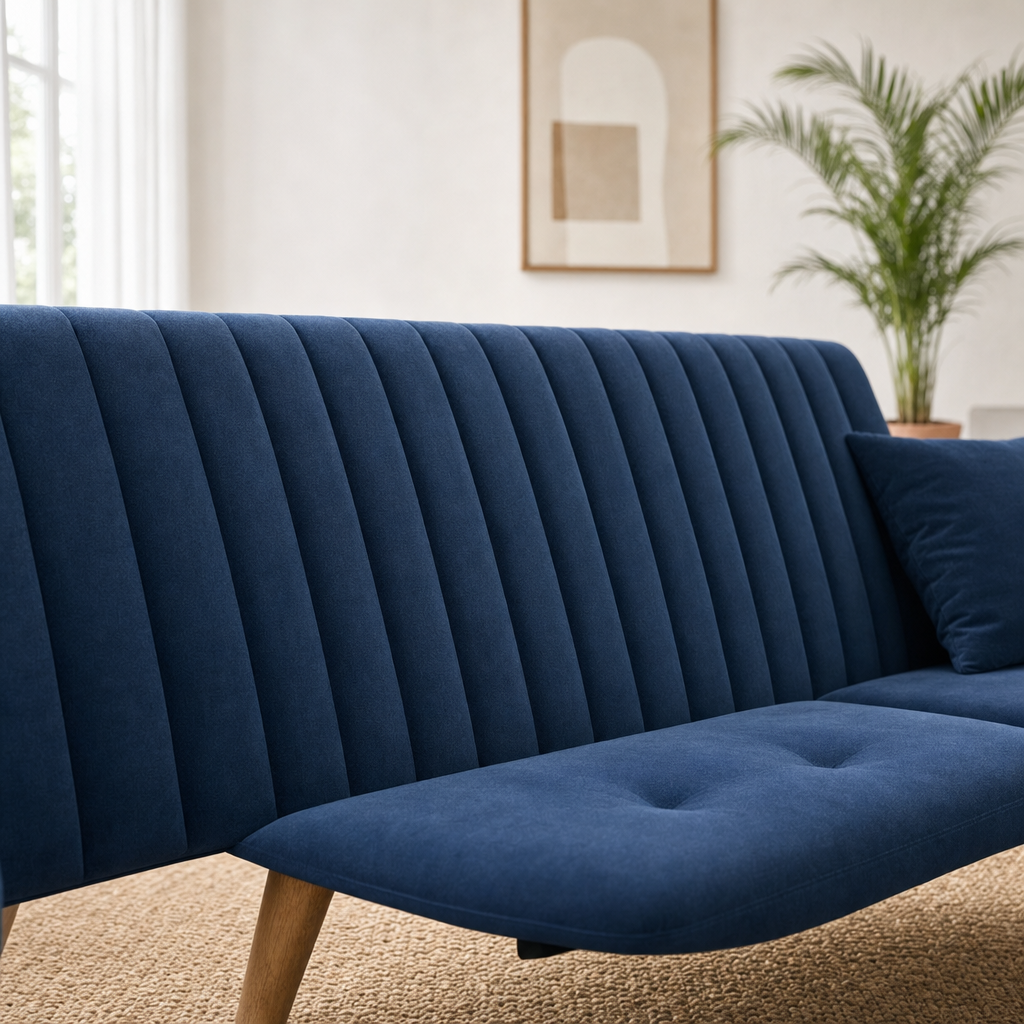 Close-up of the Pulse - L shape sectional sofa's upholstery and details