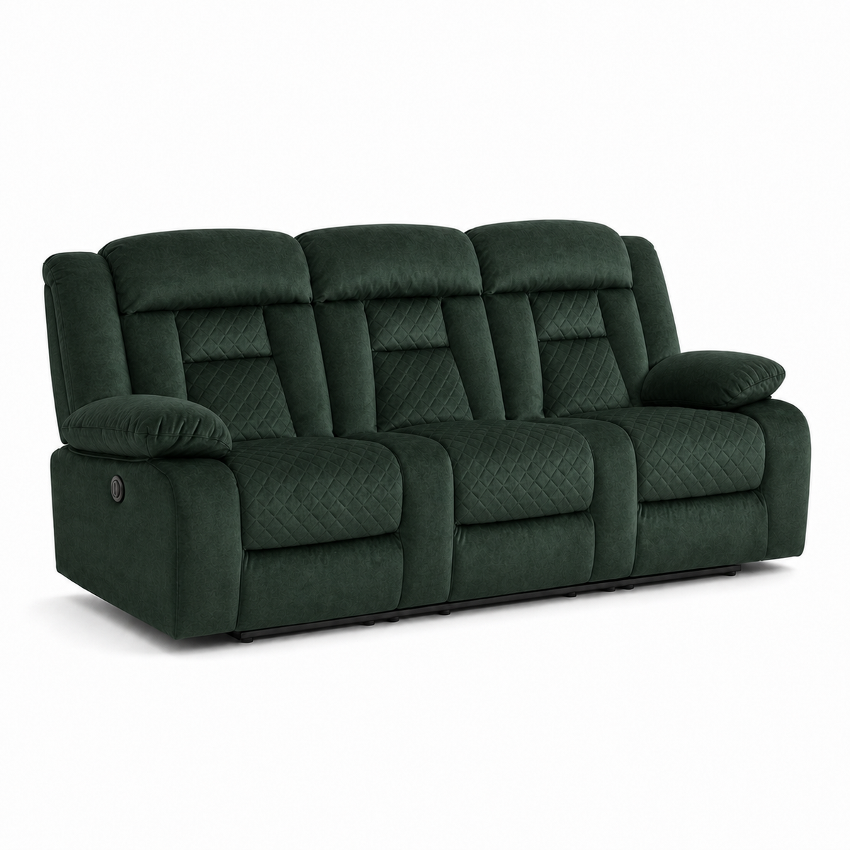 Quarry Recliner 3 seater green 02 white