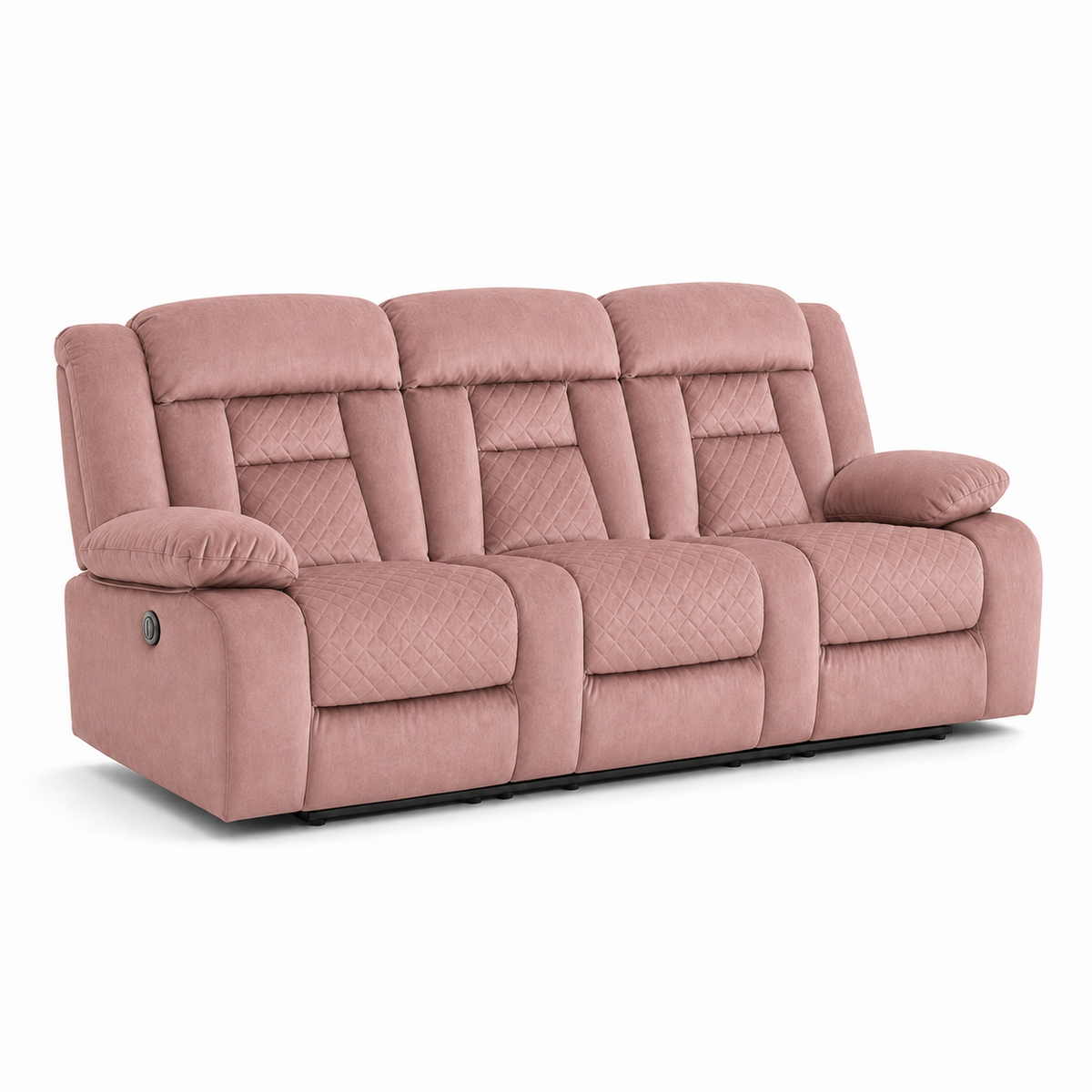 Quarry Recliner 3 seater pink 02 white
