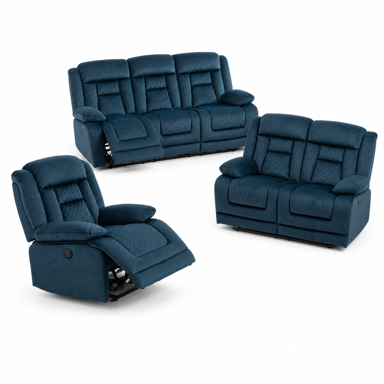 Quarry Recliner complete configuration on a white background
