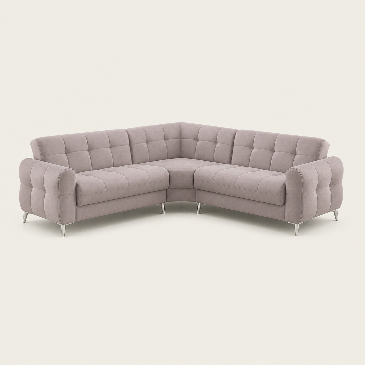 Quill - L shape sectional sofa, complete sectional sofa studio view