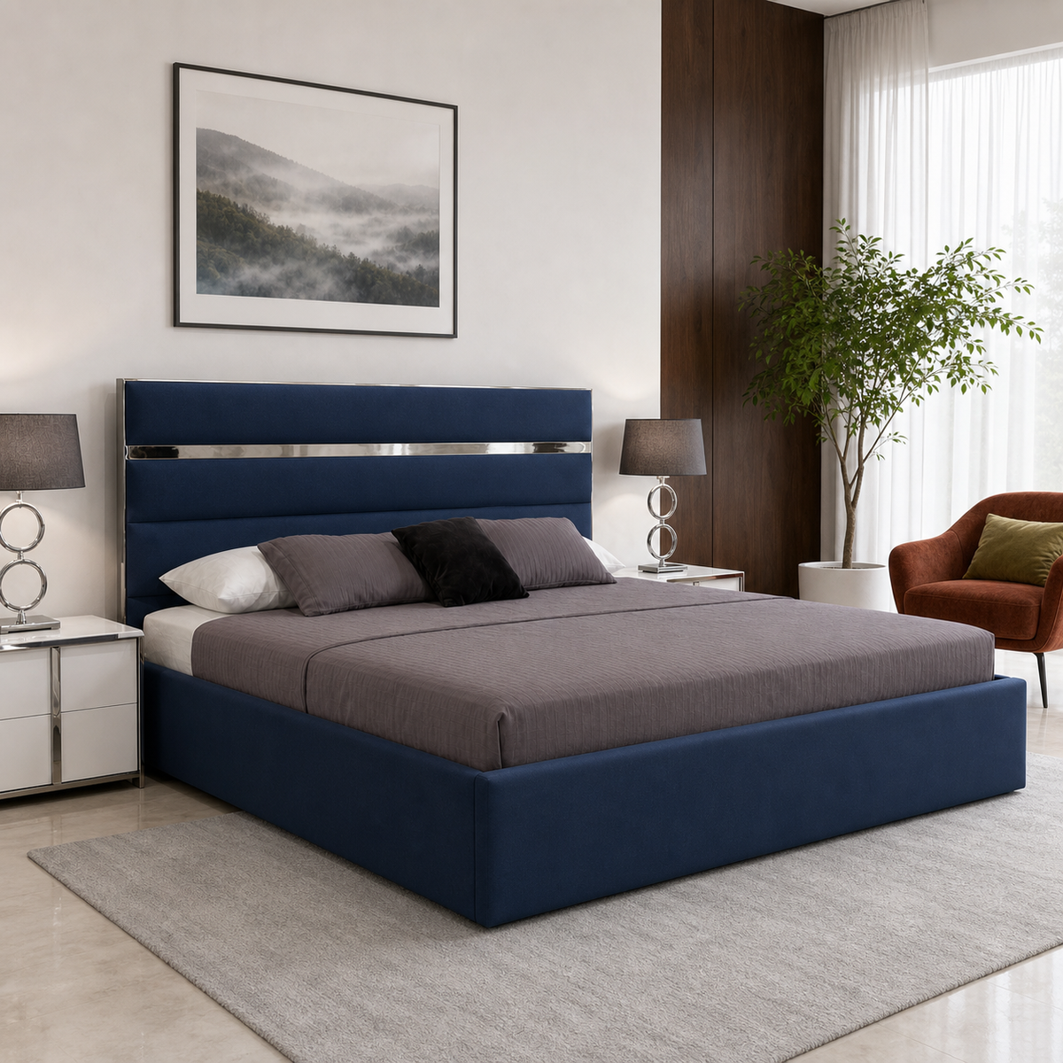Reed - Bed Blue lifestyle view
