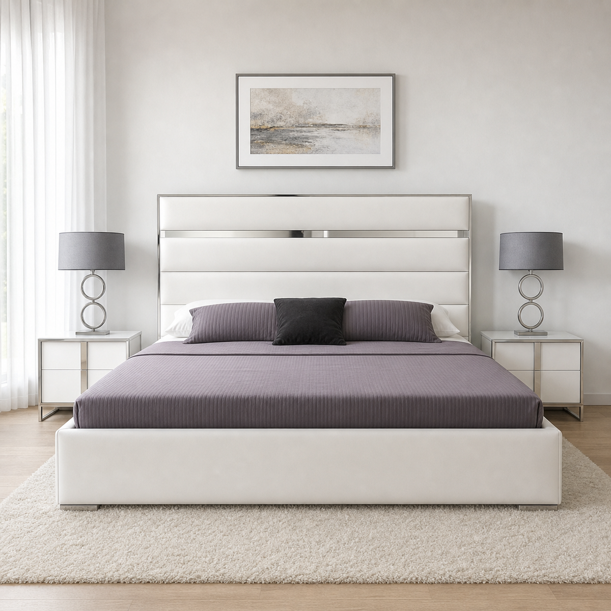 Reed - Bed, complete straight-on bed view