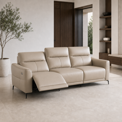 Reef Recliner 3 seater beige 01 main