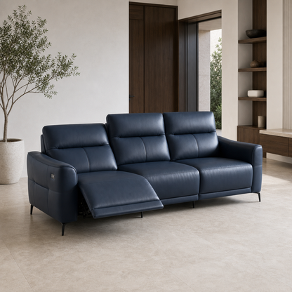 Reef Recliner 3 seater blue 01 main